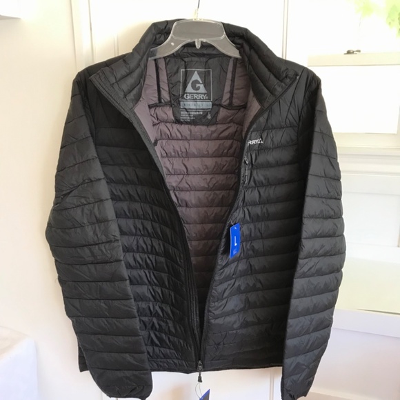 COPY - GERRY Lightweight Puffer Jacket NWT Black Men’s Size Large/tag’s removed - Picture 3 of 16
